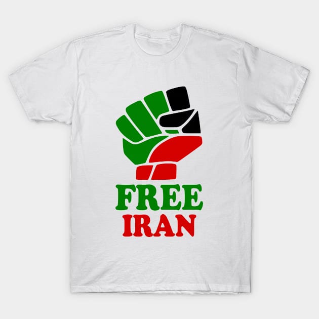 FREE IRAN T-Shirt by Milaino